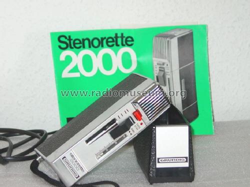 Stenorette 2000; Grundig Radio- (ID = 109997) Sonido-V