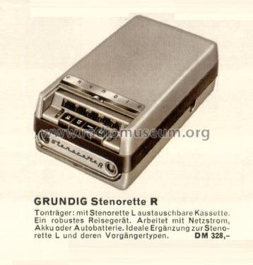 Stenorette R; Grundig Radio- (ID = 2136000) R-Player