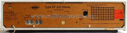 Stereo-Konzertgerät RF240; Grundig Radio- (ID = 3049282) Radio