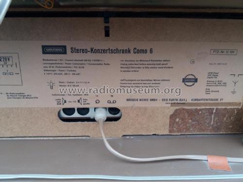 Stereo-Konzertschrank Como 6 ; Grundig Radio- (ID = 2319440) Radio