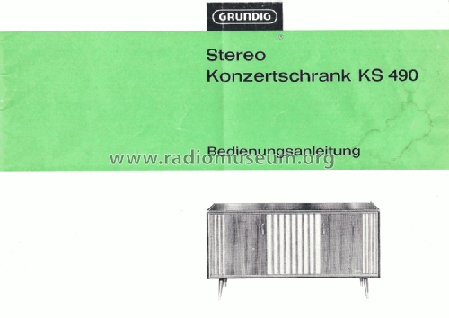 Stereo-Konzertschrank KS490; Grundig Radio- (ID = 2822328) Radio