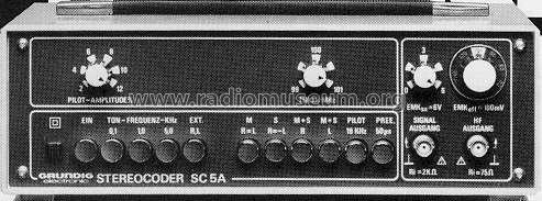 Stereocoder - Stereo-Generator SC5A; Grundig Radio- (ID = 179571) Equipment