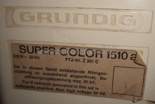 Super Color 1510a Ch= 29701-005; Grundig Radio- (ID = 1792856) Télévision