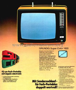 Super Color 1620; Grundig Radio- (ID = 2303380) Television