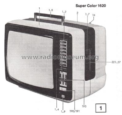 Super Color 1620; Grundig Radio- (ID = 2332274) Television