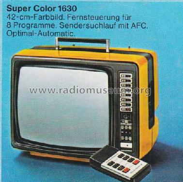 Super Color 1630; Grundig Radio- (ID = 2077733) Televisión