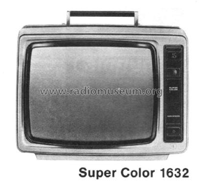 Super Color 1632; Grundig Radio- (ID = 707300) Television