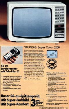 Super Color 5200; Grundig Radio- (ID = 2335495) Television