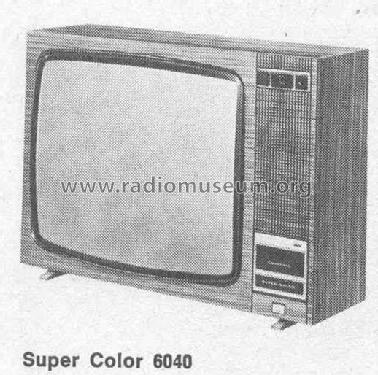 Super Color 6040; Grundig Radio- (ID = 438410) Television