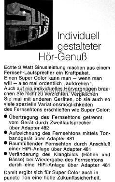 Super Color 6060; Grundig Radio- (ID = 2334173) Television