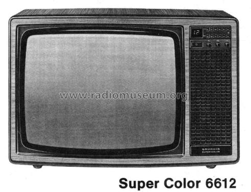 Super Color 6612; Grundig Radio- (ID = 2082653) Television