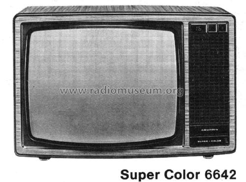 Super Color 6642; Grundig Radio- (ID = 2083001) Television