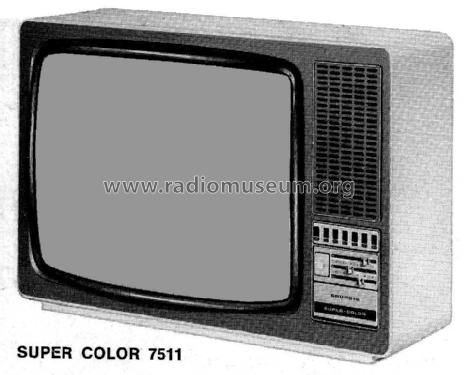 Super Color 7511; Grundig Radio- (ID = 2078871) Television