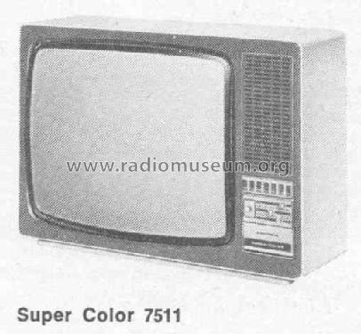 Super Color 7511; Grundig Radio- (ID = 437864) Television