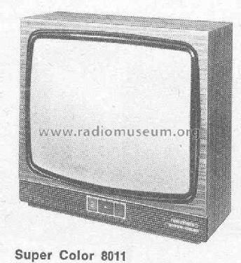 Super Color 8011; Grundig Radio- (ID = 436318) Television