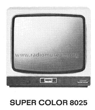 Super Color 8025; Grundig Radio- (ID = 2228012) Television