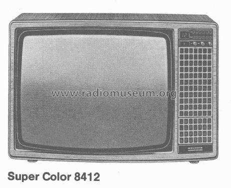 Super Color 8412; Grundig Radio- (ID = 2118370) Television