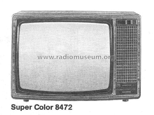 Super Color 8472; Grundig Radio- (ID = 2124246) Televisión