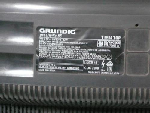 Greenville 55 T5574 TOP Ch= CUC7300; Grundig Austria GmbH (ID = 1625204) Television