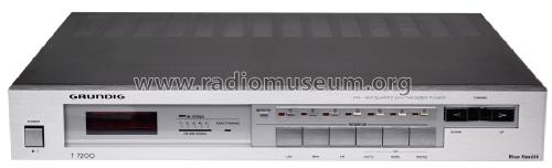 FM-AM Quartz Synthesizer Tuner T7200a; Grundig Radio- (ID = 1317902) Radio