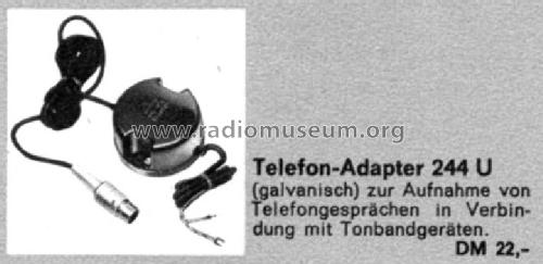 Telefonadapter 244 U; Grundig Radio- (ID = 2251052) Telephony