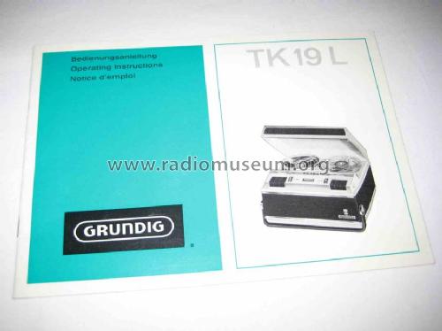 TK19L Automatic de Luxe; Grundig Radio- (ID = 1169486) Enrég.-R