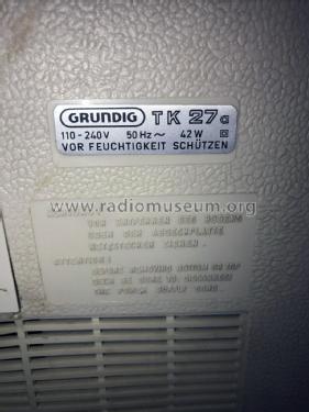 TK27 Stereo; Grundig Radio- (ID = 2980370) R-Player