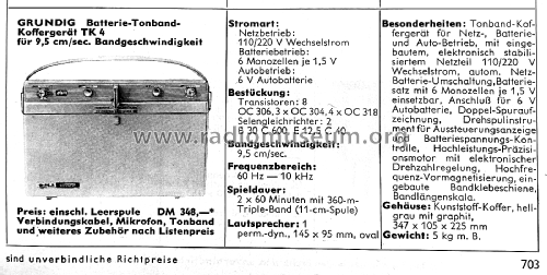 TK4; Grundig Radio- (ID = 2665489) R-Player