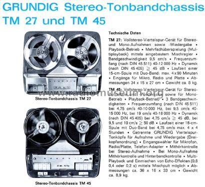 TM27; Grundig Radio- (ID = 2866178) Sonido-V
