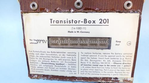 Transistor-Box 201; Grundig Radio- (ID = 2866210) Radio