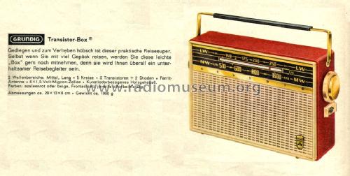 Transistor-Box 202; Grundig Radio- (ID = 1098003) Radio