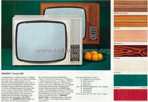 Triumph 2300; Grundig Radio- (ID = 821297) Television