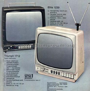 Triumph Super Electronic 1712UE; Grundig Radio- (ID = 479946) Television