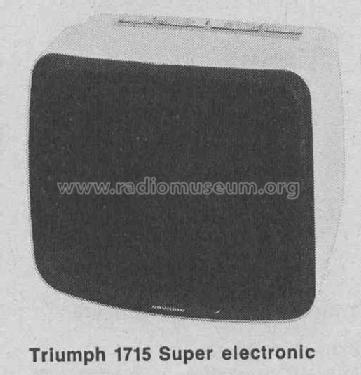 Triumph 1715 Super Electronic; Grundig Radio- (ID = 441878) Television