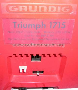 Triumph 1715 Super Electronic; Grundig Radio- (ID = 842490) Television