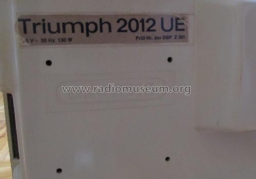 Triumph Super Electronic 2012UE; Grundig Radio- (ID = 1813670) Television