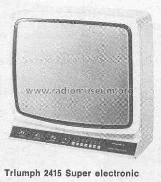 Triumph Super Electronic 2415 UE; Grundig Radio- (ID = 441883) Television