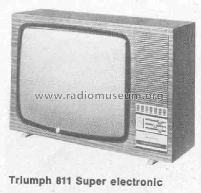 Triumph Super Electronic 811; Grundig Radio- (ID = 441888) Television