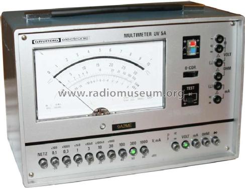 Multimeter UV5A; Grundig Radio- (ID = 413805) Equipment