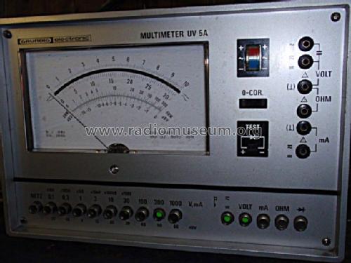 Multimeter UV5A; Grundig Radio- (ID = 696567) Equipment