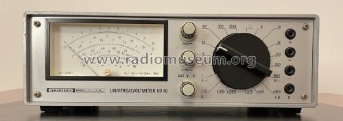 Universalvoltmeter UV40; Grundig Radio- (ID = 3040809) Equipment