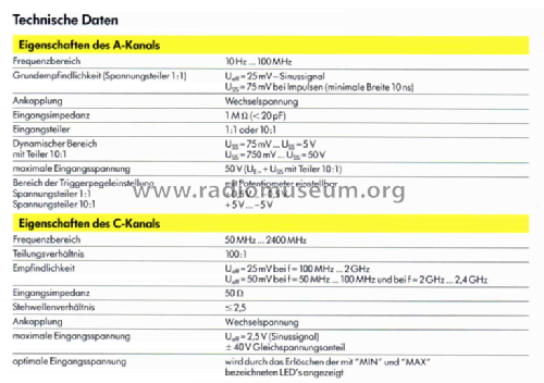 Universal Counter - Universalzähler UZ2400; Grundig Radio- (ID = 3041504) Equipment