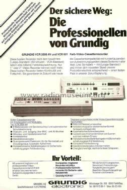 Video Cassette Recorder VCR 3500; Grundig Radio- (ID = 1046602) R-Player