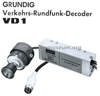 Verkehrs-Rundfunk-Decoder VD1; Grundig Radio- (ID = 1115120) Misc