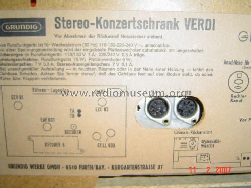 Verdi Ch= CS300; Grundig Radio- (ID = 308700) Radio