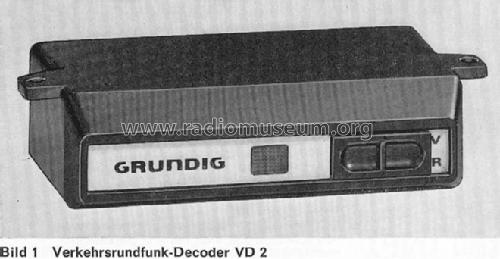 Verkehrs-Rundfunk-Decoder VD2; Grundig Radio- (ID = 401809) Misc