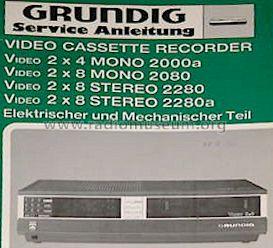 Video 2 x 4 Bestell Nr. 2000a; Grundig Radio- (ID = 679472) R-Player