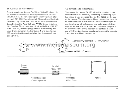 Video Camera Fernauge FA 123; Grundig Radio- (ID = 2753724) Misc