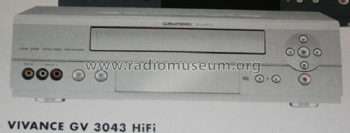 Video Cassette Recorder Vivance GV-3043 HiFi; Grundig Radio- (ID = 1363666) Enrég.-R