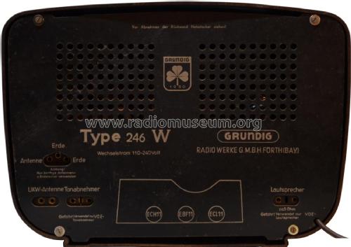 Kleeblatt-Serie 1950 Type 246W / Super 246W; Grundig Radio- (ID = 2056072) Radio